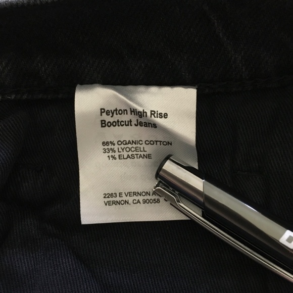 NWT Reformation Peyton High Rise Bootcut Jeans Sz 29 Erie Black Organic Cotton - Picture 14 of 16